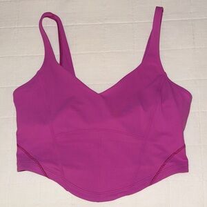 Lululemon Align Corset Tank Top Light Support - Pow Pink - Size 10